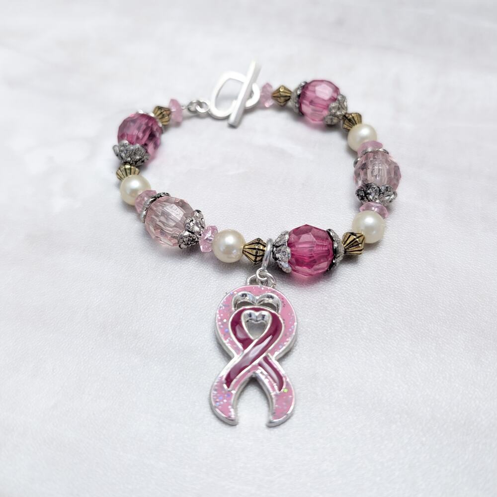 Breast Cancer Awareness Bracelet - Pink
